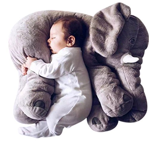 Elephant peluches coussin en jouets de sommeil ...