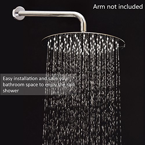 XXL 12 Pouces Rond Pommeau de Douche Fixe à Eff...