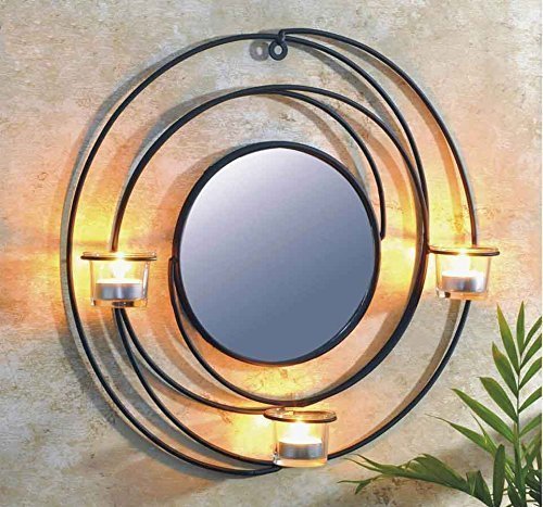 Miroir mural avec 3bougeoirs