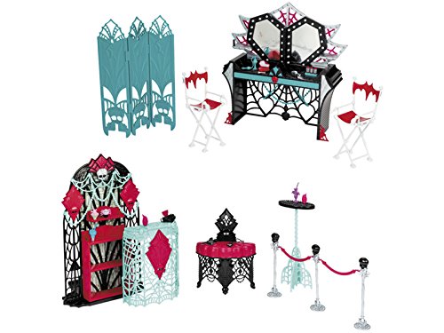 - monster high coffret hauntlywood tapis noir a...