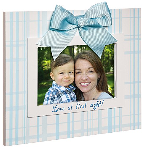 Blossoms & Buds Bleu Plaid Love At First Panneau en bois 4 x 6 Cadre photo code EAN 0746851999772 