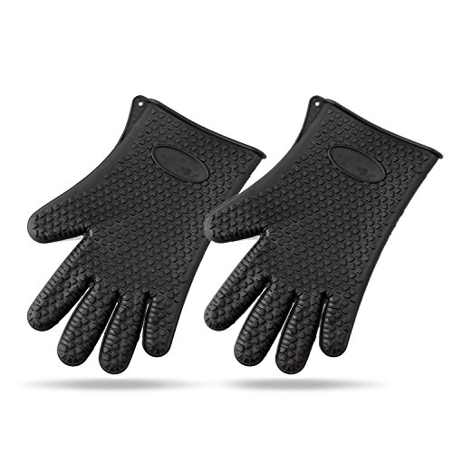 Binwo binwo en silicone Grill Gants - Best résistant à la chaleur de cuisson Four Cuisine Maniques et gants de protection - Four Gants - Barbecue sans brûler vos mains 0746856240930 (0746856240930)