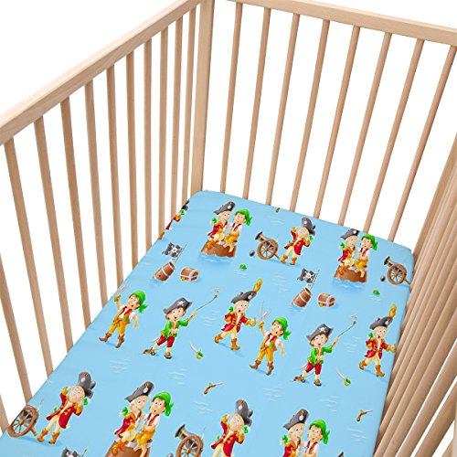 SoulBedroom Baby Pirates / Lot de 2 Draps Housse - SoulBedroom Linge de lit pour bébé 60x120 cm 0746856383514 (0746856383514)