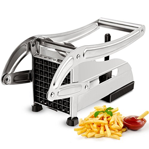 Coupe-frites avec lames de coupe interchangeables - pour des frites anglaises ou américains maison - en acier inox 304 haute qualité 0747150033938 CUGLB