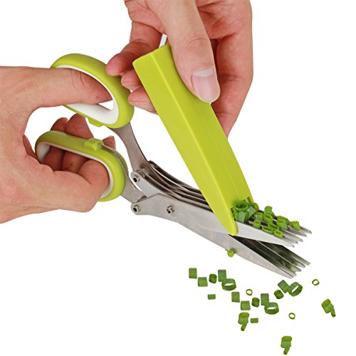 Ciseaux à herbes, LOMATEE, Ciseaux 5 lames, Cis...