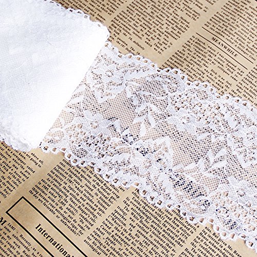 100mm large floral élastique bordure en dentell...