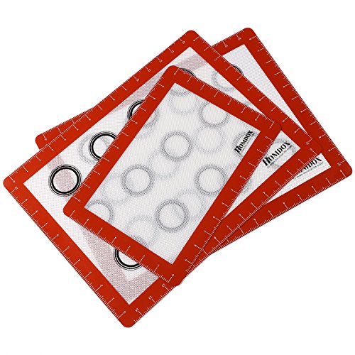Tapis de cuisson en silicone 3 pièces pâtisseri...
