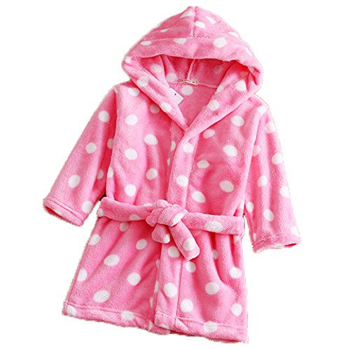 Vêtements de nuit peignoir de bain à capuche ro...