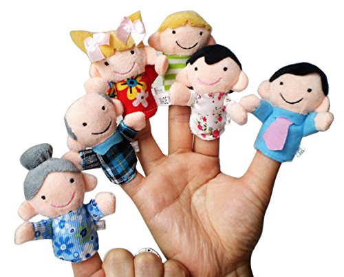 - lot de 6 marionnette à doigt en thème de fami...