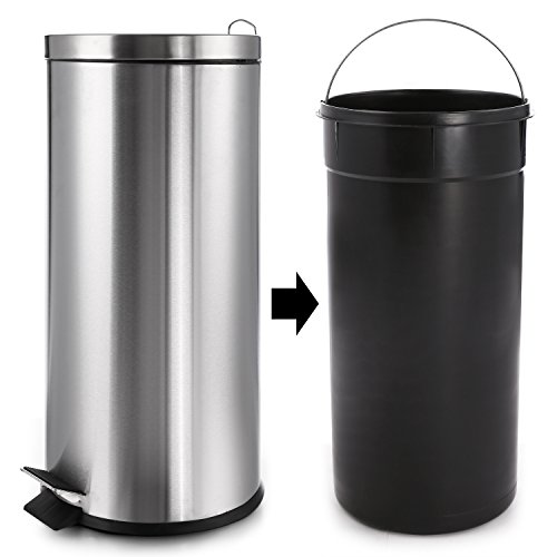 Poubelle de cuisine?Poubelle à pédale de 30 litres