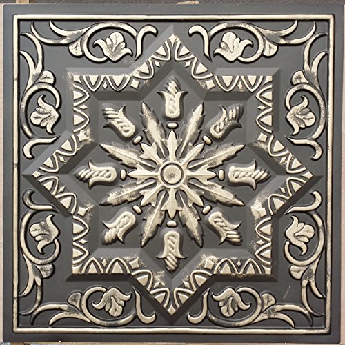 PLASTDECOR PL21 en étain artistique 3d Dalles de plafond en laiton vieilli en relief photosgraphie Fond Décoration Murale Panneaux 10pieces/Lot code EAN 0748690618418 