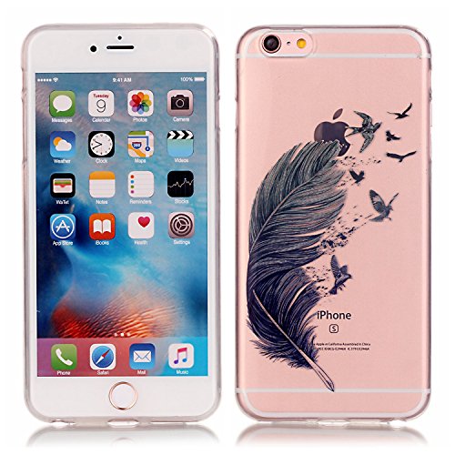 Iphone 6/6s transparent coque, slim bumper en s...