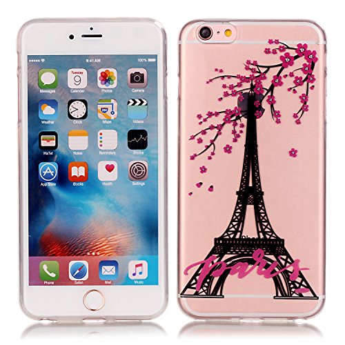 Iphone 6/6s transparent coque, slim bumper en s...