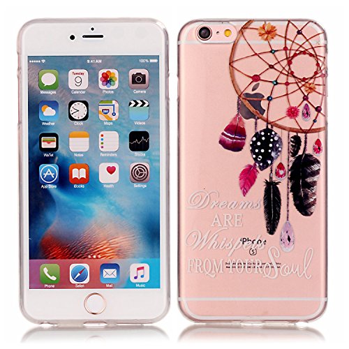 Iphone 6/6s transparent coque, slim bumper en s...