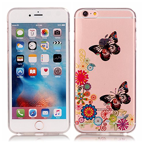 Iphone 6/6s transparent coque, slim bumper en s...