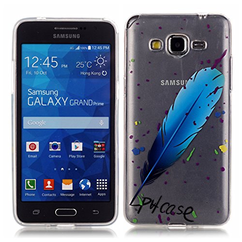MIQLT Samsung galaxy sm-g530/531f transparent coque, slim bumper en silicone protection en tpu cristal transparent coque silicone gel pour samsung galaxy sm-g530/531f + one anti-poussière plug (w32) code EAN 0748782511245 