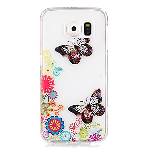 MIQLT Galaxy s6, galaxy s6 transparent coque, slim bumper en silicone protection en tpu cristal transparent coque silicone gel pour samsung galaxy s6, galaxy s6 + one anti-poussière plug (x43) code EAN 0748782511740 