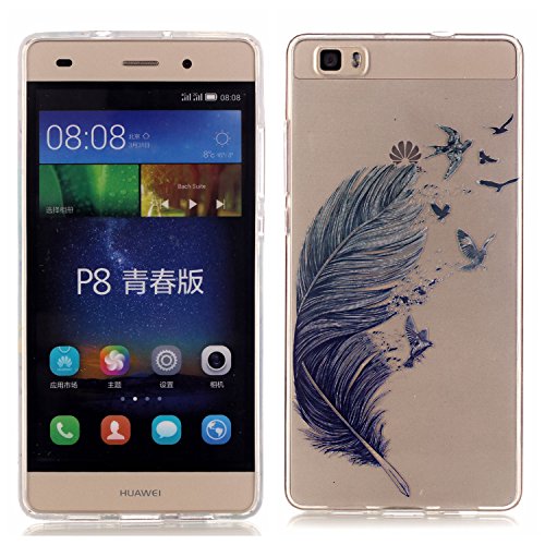 Huawei p8 litetransparent coque, slim bumper en...