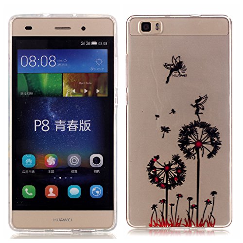 Huawei p8 litetransparent coque, slim bumper en...