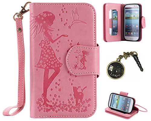 Coque Housse en cuir pour Samsung GT-I9305/I930...