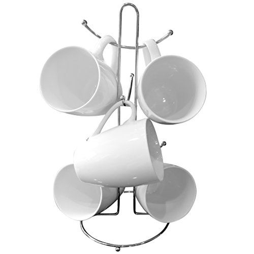 Accessoire de cuisine porte-tasses en métal 6 t...