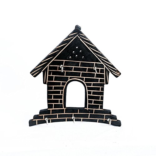 The Hue Cottage Clé titulaire artisanale pièce maîtresse brune design en bois mural decorative articles de cadeau 0750253547493 (0750253547493)