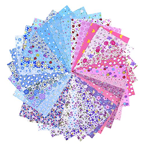 30 pièces tissu patchwork coton mixtes coupon t...