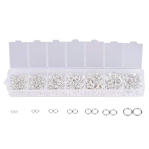 1500 pcs anneaux ouverts jump 3mm 4mm 5mm 6mm 7...