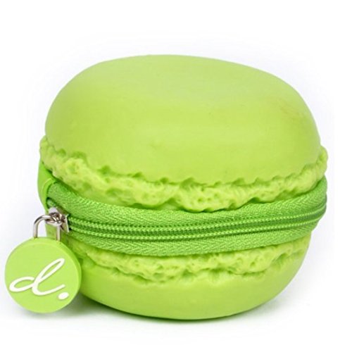 Scented Macaron Lime Scented Coin Purse - Green