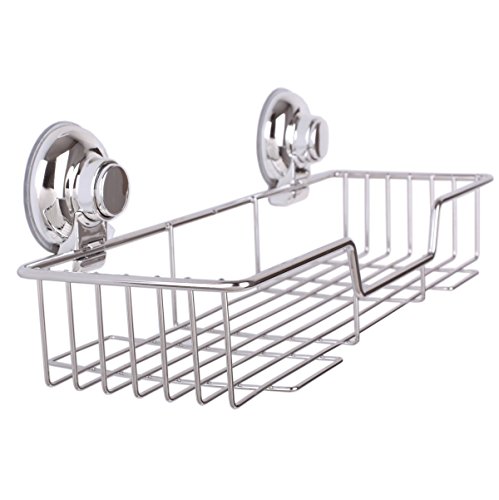 SANN Ventouse de rangement en acier inoxydable Organisateur de rangement de cuisine Panier de rangement de salle de bain 0753210188050 Sann