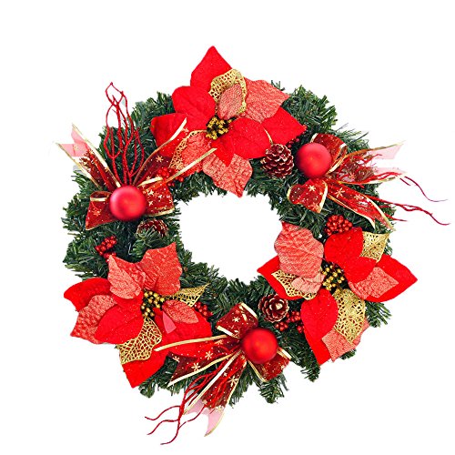 Décoration de Noël guirlande de la porte avec n...