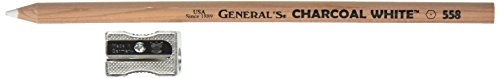 General Pencil Crayons de charbon de bois blanc 2/Pkg-2 b code EAN 0753637423635 