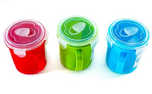 Soup Mug Tasse à soupe pour micro-ondes à tout Lot de 3. grande capacité :  710 ml sans BPa. code EAN 0753807824514 