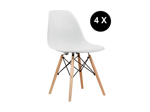 PROMO Lot de 4 x Chaise Design Inspiration DSW ...