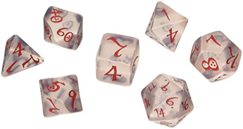 - dés de jeux - couleur : transparents & bleu &...