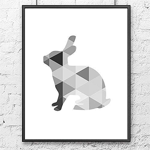 Troxie troxie (TM) Design Cool Lapin Photos sur le mur peinture murale toile Art Posters?: Photos mural pour salon d'Impression Sans Cadre, 12X16 inch code EAN 0754568389649 