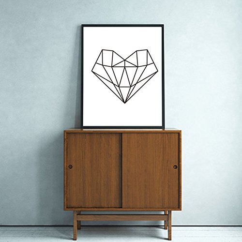 troxie (TM) Cœur sur toile peinture sur le mur ...