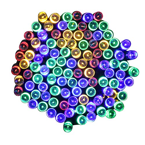 Guirlande lumineuse LED Solaire, Satu Marron 20...