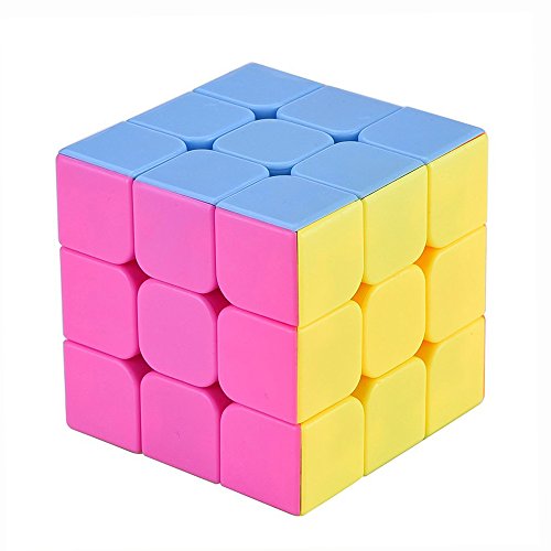 Yugee® Casse-tête professionnel jouet cube 3x3, cube magique rapide et résistant, cube de puzzle haute vitesse belles couleurs avec une rotation vite,super cadeau pour les enfantset adultes 0755170757222 (0755170757222)