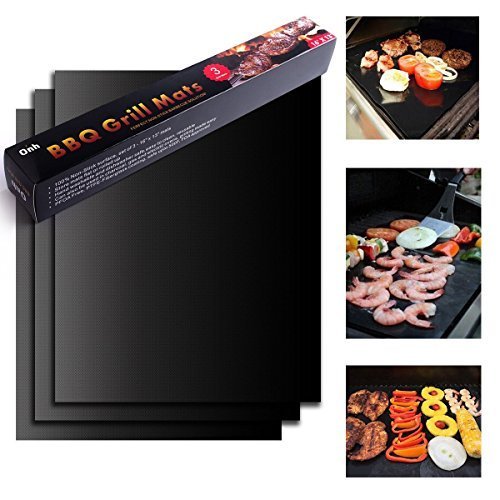 Liangshan Haohan Barbecue grill TAPIS tapis Barbecue Grill 40,6 x 33 cm Lot de 3 baleines antiadhésif Résistant Pour Les Crevettes steaks Burgers légumes réutilisables pour fours gaz Charbon Grill électrique Best Accessoires barbecue 0755170775189 (0755170775189)