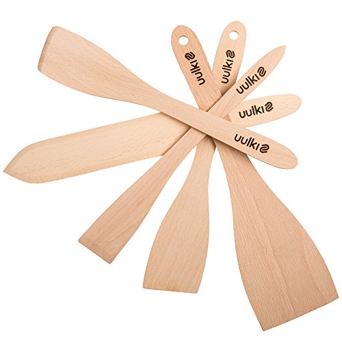 Ensemble de spatules cuillères écologiques en h...