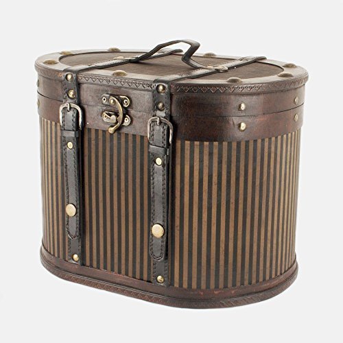 Réplique de boîte à chapeau en bois de style vi...