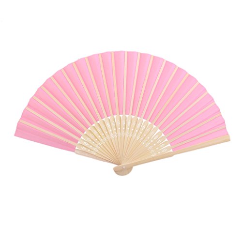 Eventail en Papier Couleur Unie pour Peinture D...