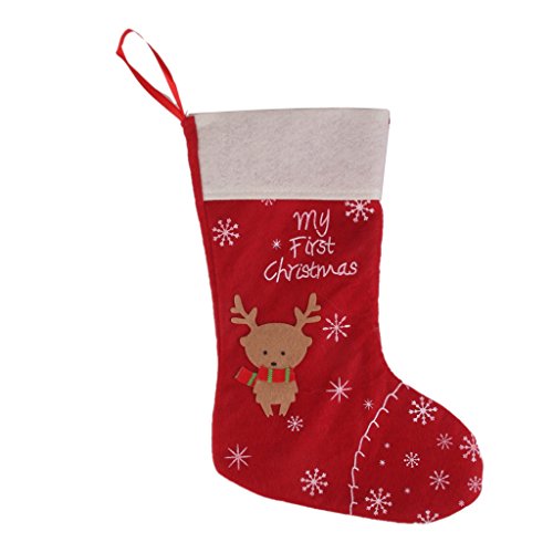 Chaussette Décoration Suspendue pour Noël Motif...