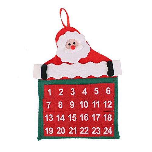 Calendrier de l'Avent Décoration Murale pour Noël