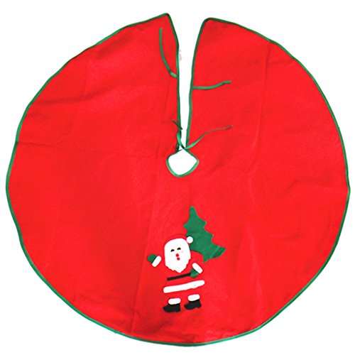 Couvre-pied de Sapin Applique de Père Noël Bord...