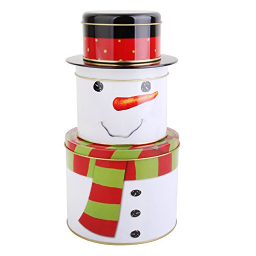 Boîte de Bonbons Bonbonnière 3-Couches en Fer F...