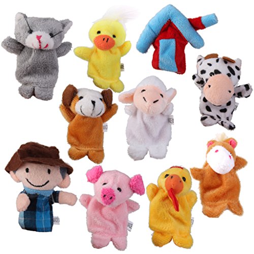 Lot de 10pcs Marionnettes à Doigts Animaux de la Ferme 0755899293827 Generic