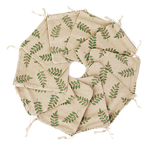 Lot de 10pcs Pochette à Bijoux Sac Cadeau à Cor...