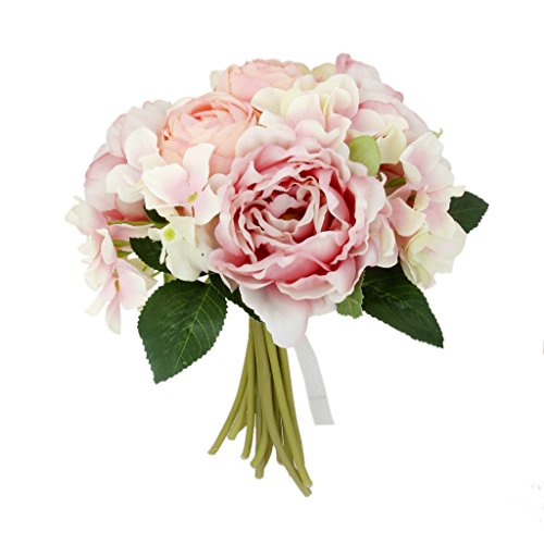 Bouquet de Mariée Fleurs de Pivoine Artificiell...